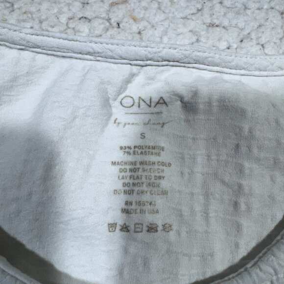 ONA By Yoon Chung White Gym Wrap Tank Size S Sleeveless Athletic Athleisure - Picture 4 of 4